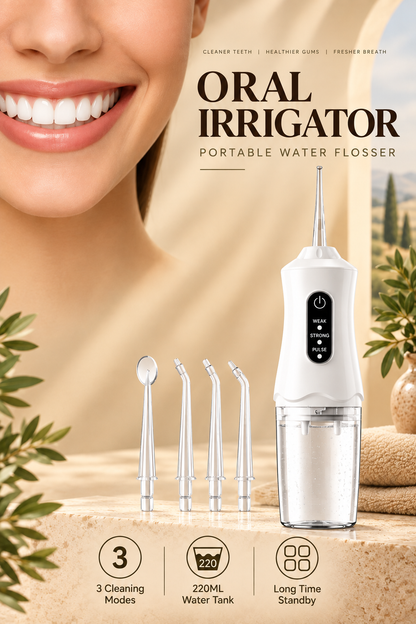 Simple Smile 4 in 1 Rechargeable Portable Water Flosser