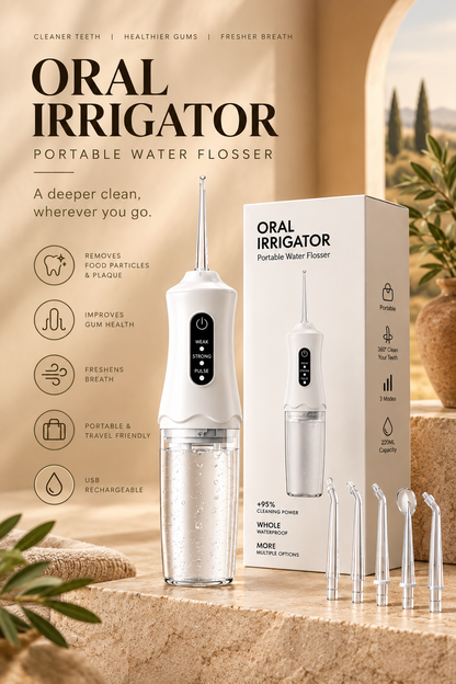 Simple Smile 4 in 1 Rechargeable Portable Water Flosser